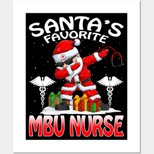 Santas Favorite Mbu Nurse Christmas T Shirt Posters and Art